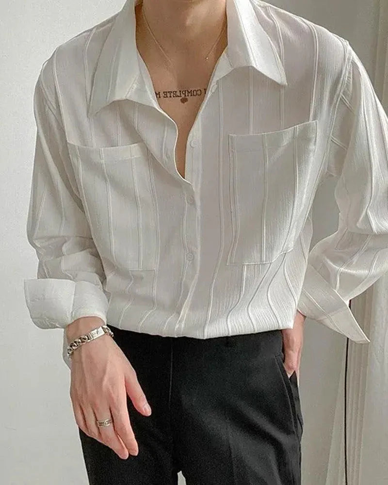 ST Tropez Ribbed Shirt Old Money